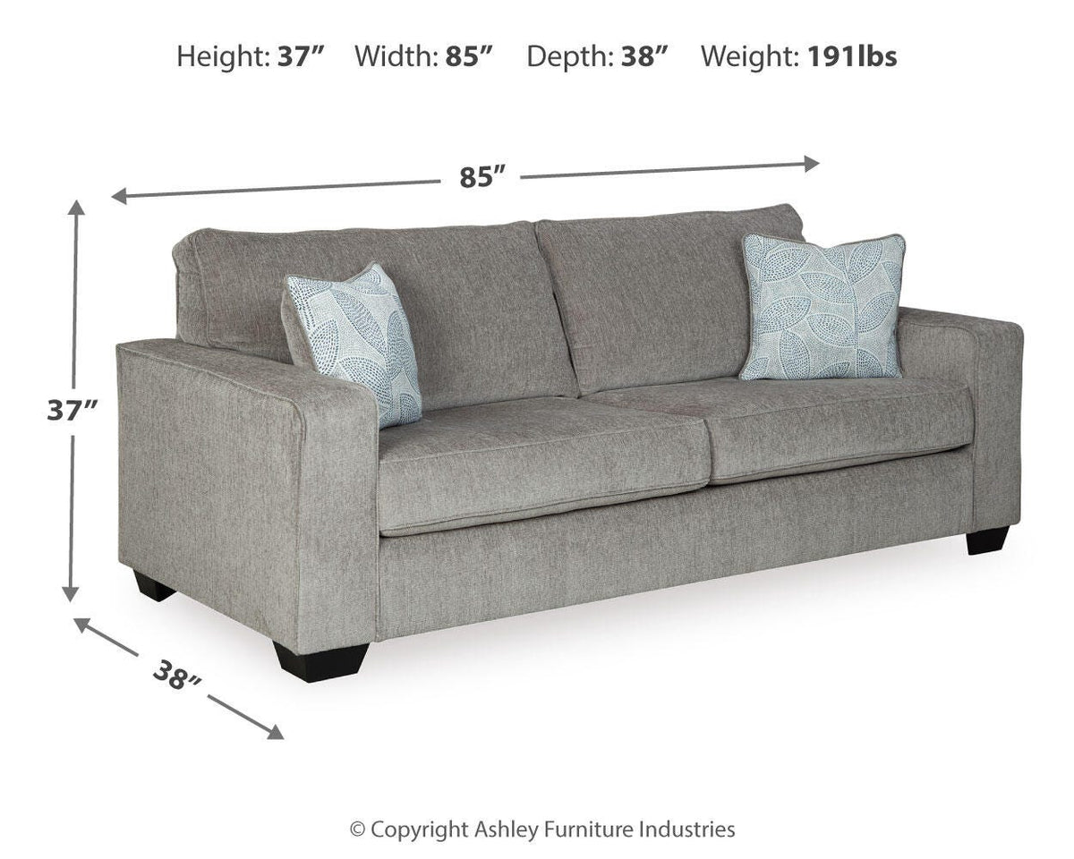 Altari Queen Sofa Sleeper - 8721439 - approximate manufacturer dimensions (supplier image 12)