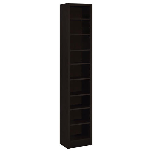 Eliam - 8-Shelf Bookcase - Cappuccino