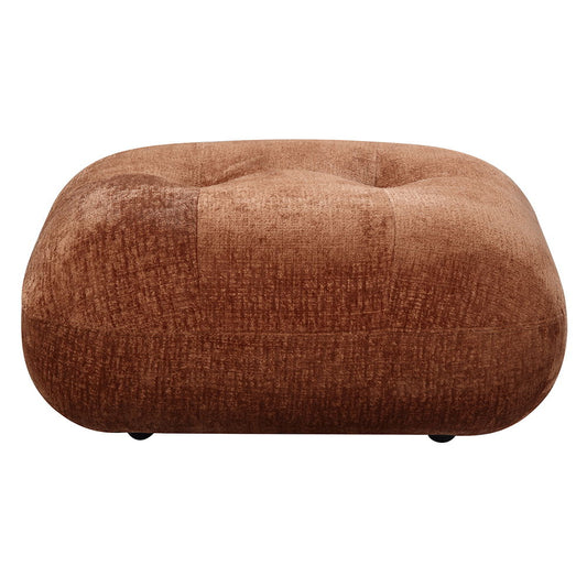 Carrick - Ottoman - Rust Brown Chenille