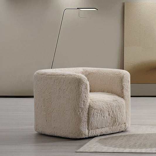 Upendo - Chair With Swivel - Beige Linen