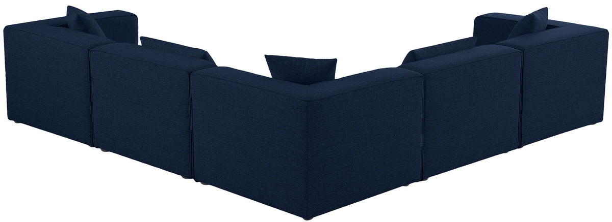 Cube - Linen 5 Piece Modular Corner Sectional