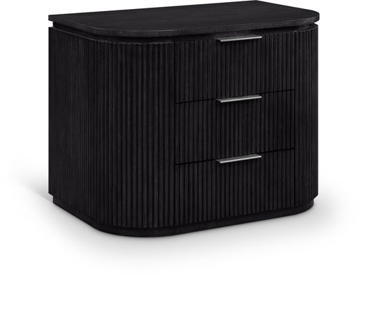 Astrid - Solid Wood And Oak Veneer Nightstand
