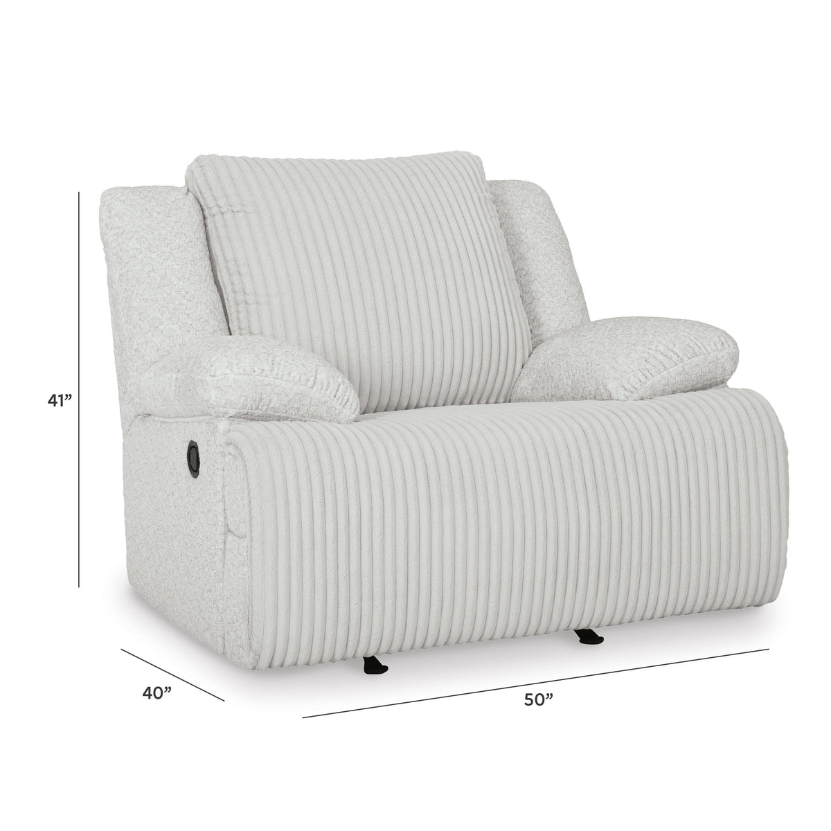 Top Tier Recliner - 9270625 - approximate manufacturer dimensions (supplier image 11)