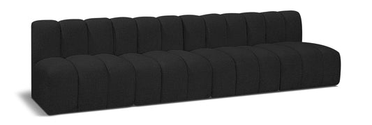 Arc - Boucle Fabric 4 Seats Modular Sofa