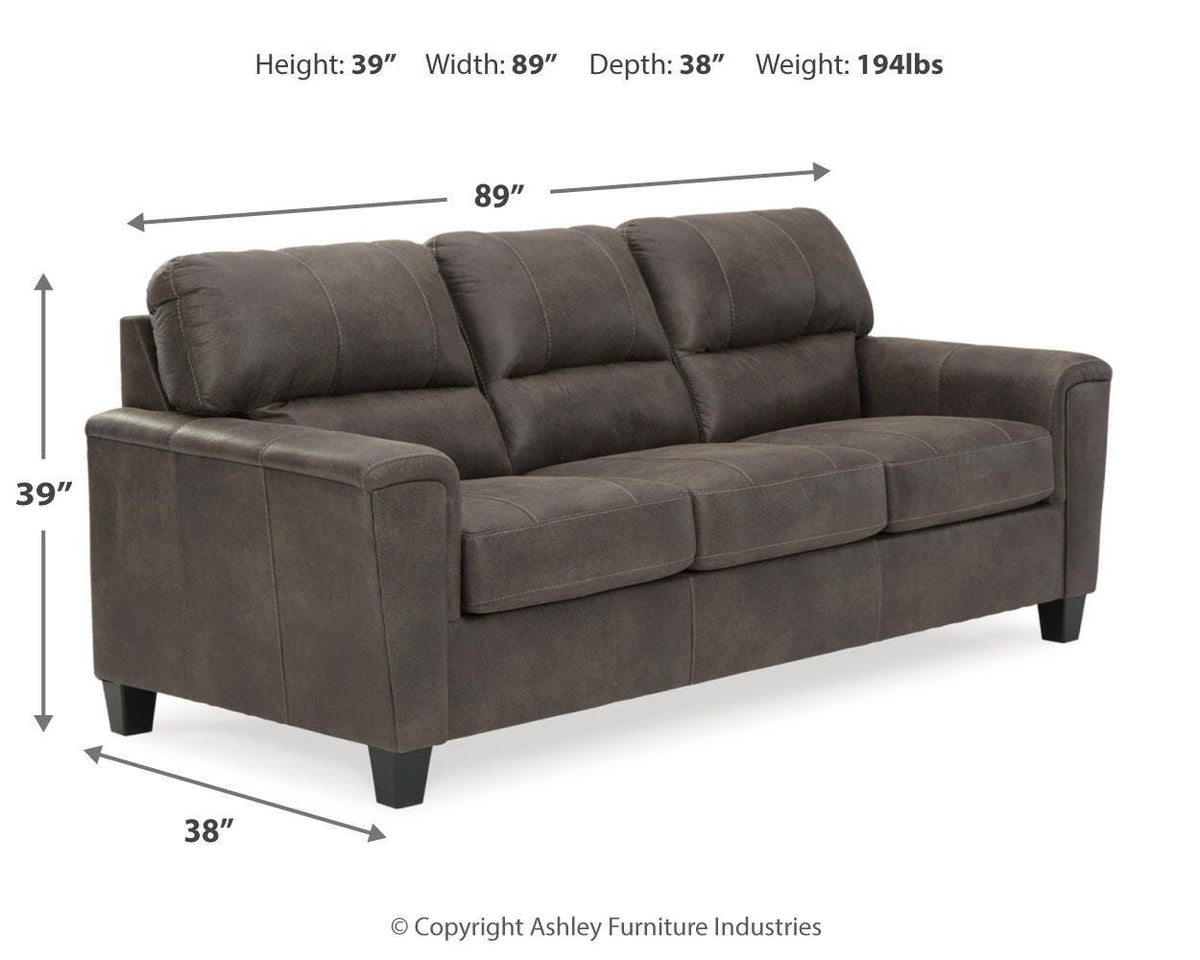 Navi Queen Sofa Sleeper - 9400239 - approximate manufacturer dimensions (supplier image 9)