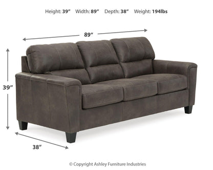 Navi Queen Sofa Sleeper - 9400239 - approximate manufacturer dimensions (supplier image 9)
