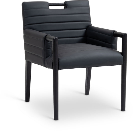 Aimee - Dining Arm Chair - Black Legs