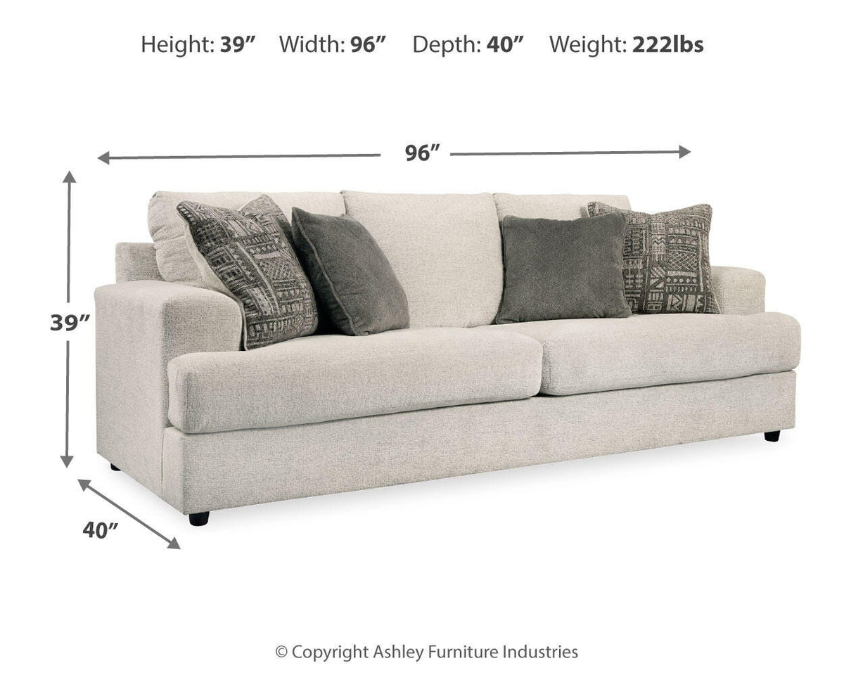 Soletren Queen Sofa Sleeper - 9510439 - approximate manufacturer dimensions (supplier image 4)