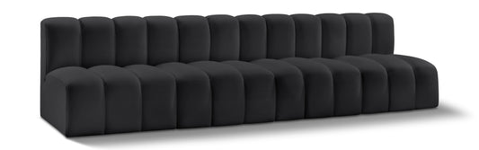 Arc - Faux Leather 4 Seats Modular Sofa