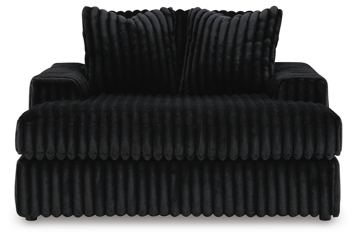 Midnight-Madness Oversized Chaise - 9810315 - product view or room setting; only chaise lounge included (supplier image 3)