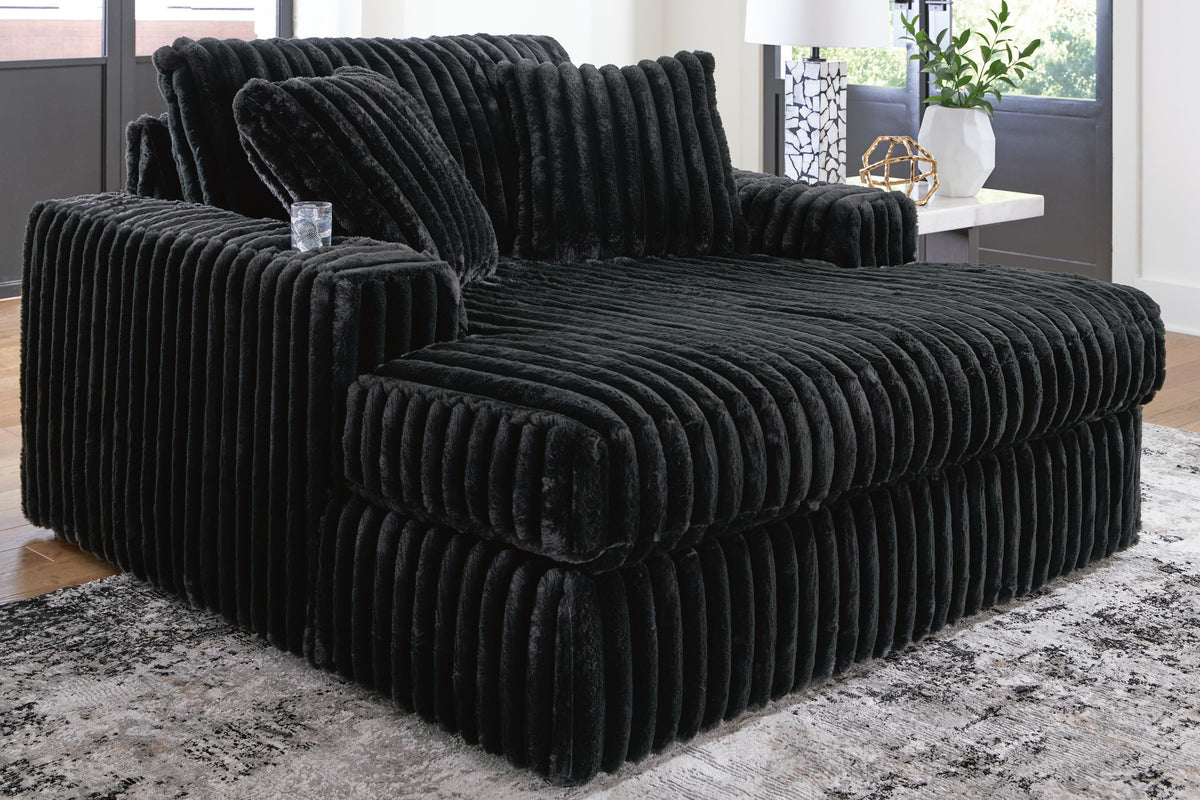 Midnight-Madness Oversized Chaise - 9810315 - product view or room setting; only chaise lounge included (supplier image 2)