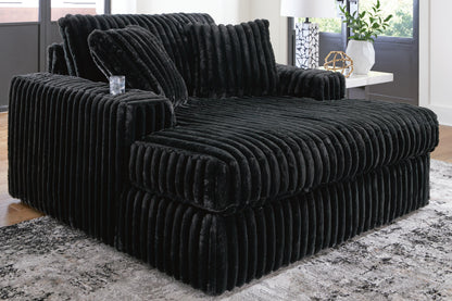 Midnight-Madness Oversized Chaise - 9810315 - product view or room setting; only chaise lounge included (supplier image 2)