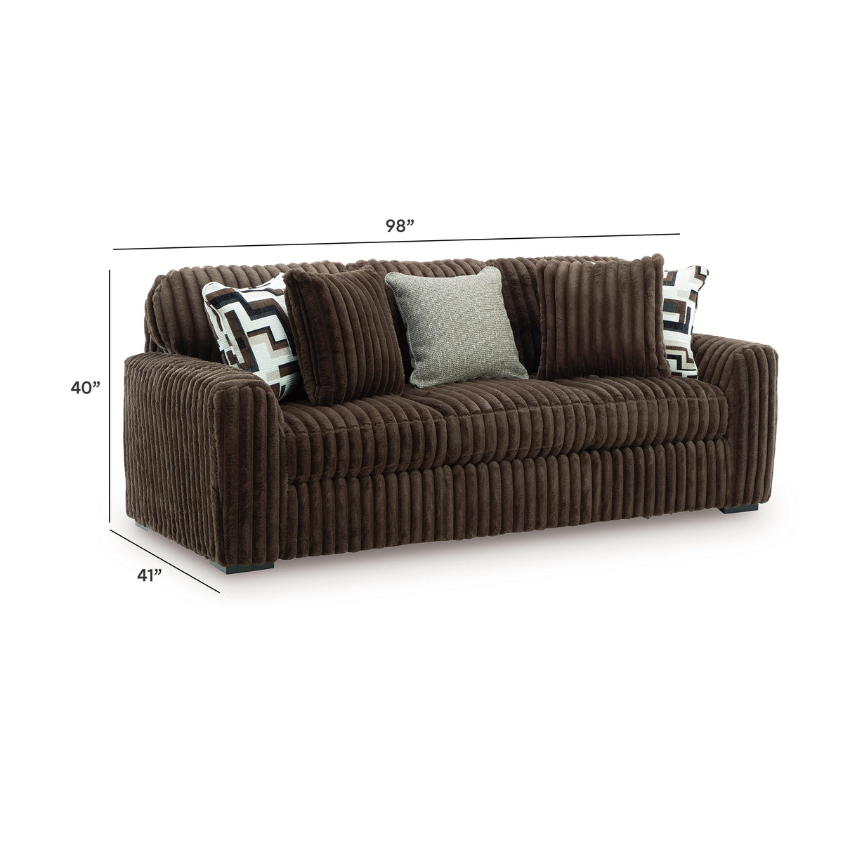 Midnight-Madness Sofa - 9810438 - approximate manufacturer dimensions (supplier image 6)
