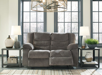 Tulen Reclining Loveseat - 9860686 - product view or room setting; only loveseat included (supplier image 5)