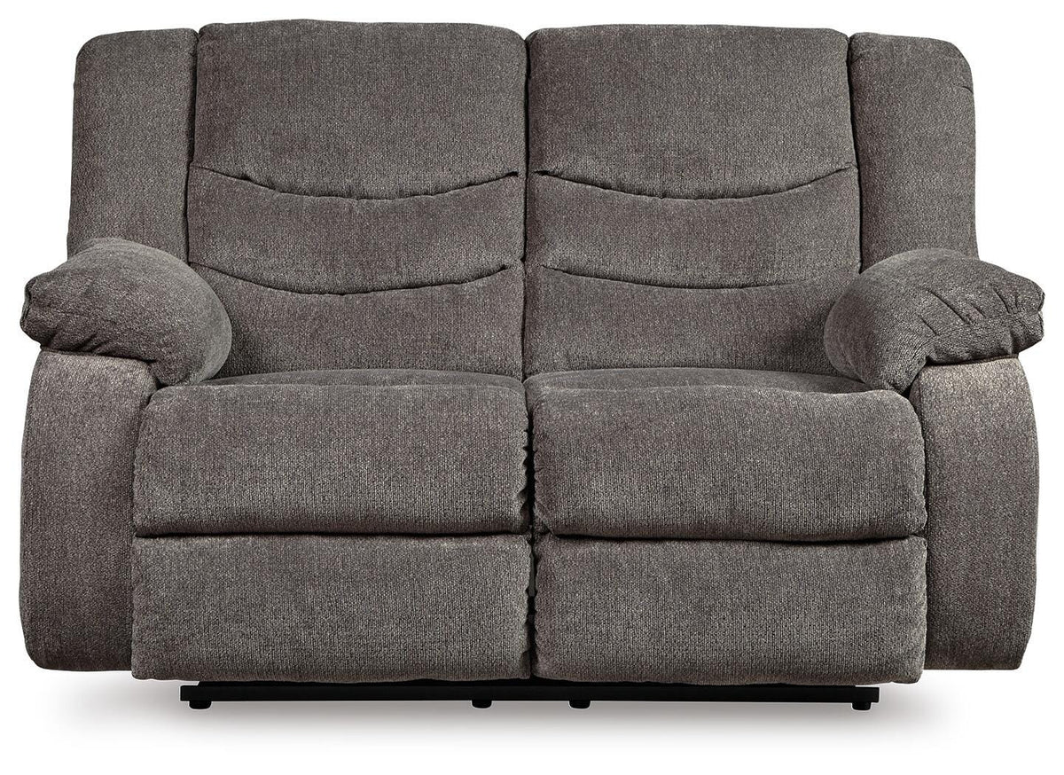 Tulen Reclining Loveseat - 9860686 - product view or room setting; only loveseat included (supplier image 1)