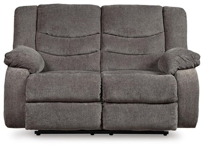 Tulen Reclining Loveseat - 9860686 - product view or room setting; only loveseat included (supplier image 1)