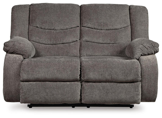 Tulen Reclining Loveseat - 9860686 - product view or room setting; only loveseat included (supplier image 1)