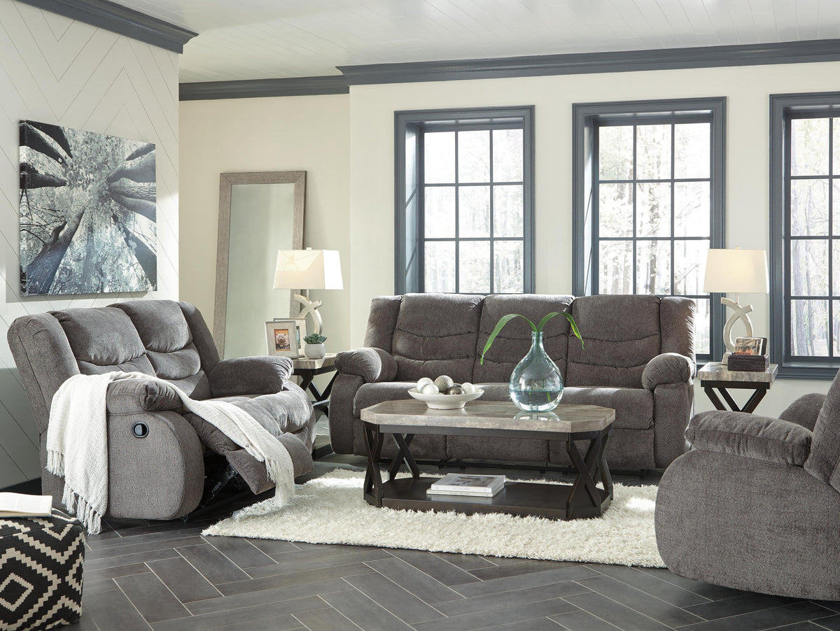 Tulen Reclining Sofa - 9860688 - product view or room setting; only sofa included (supplier image 6)