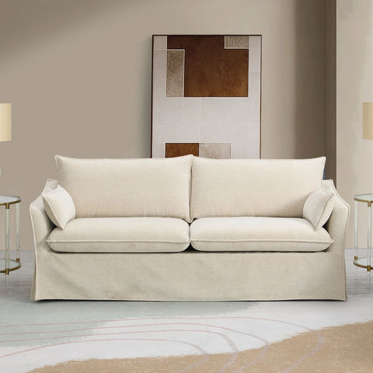 Shane - Sofa & Loveseat Set - Beige Linen