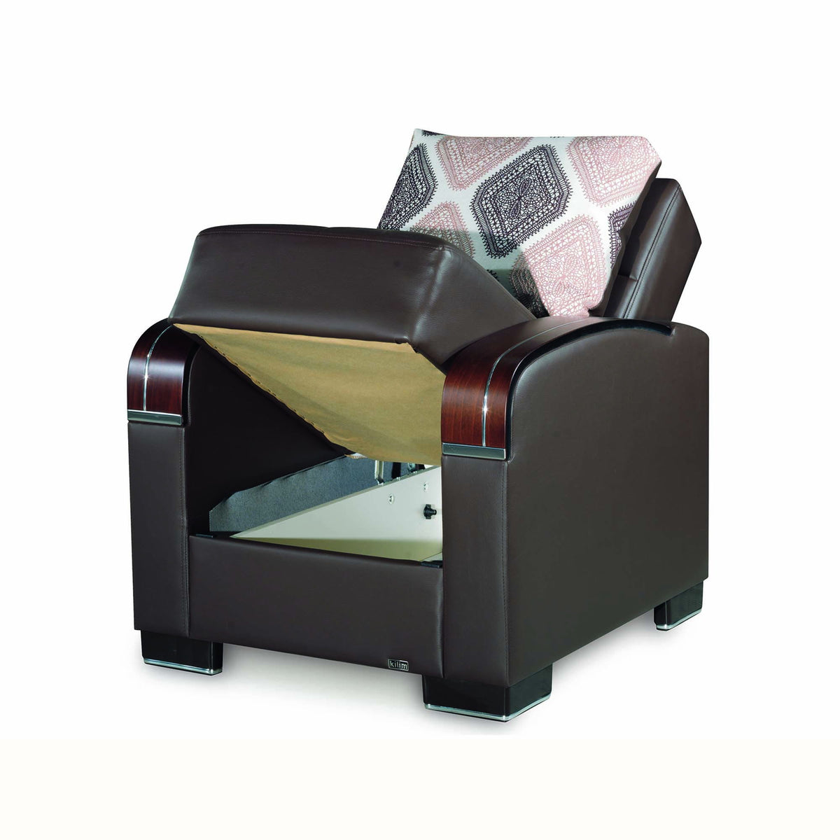 Ottomanson Mobimax - Upholstered Convertible Armchair With Storage