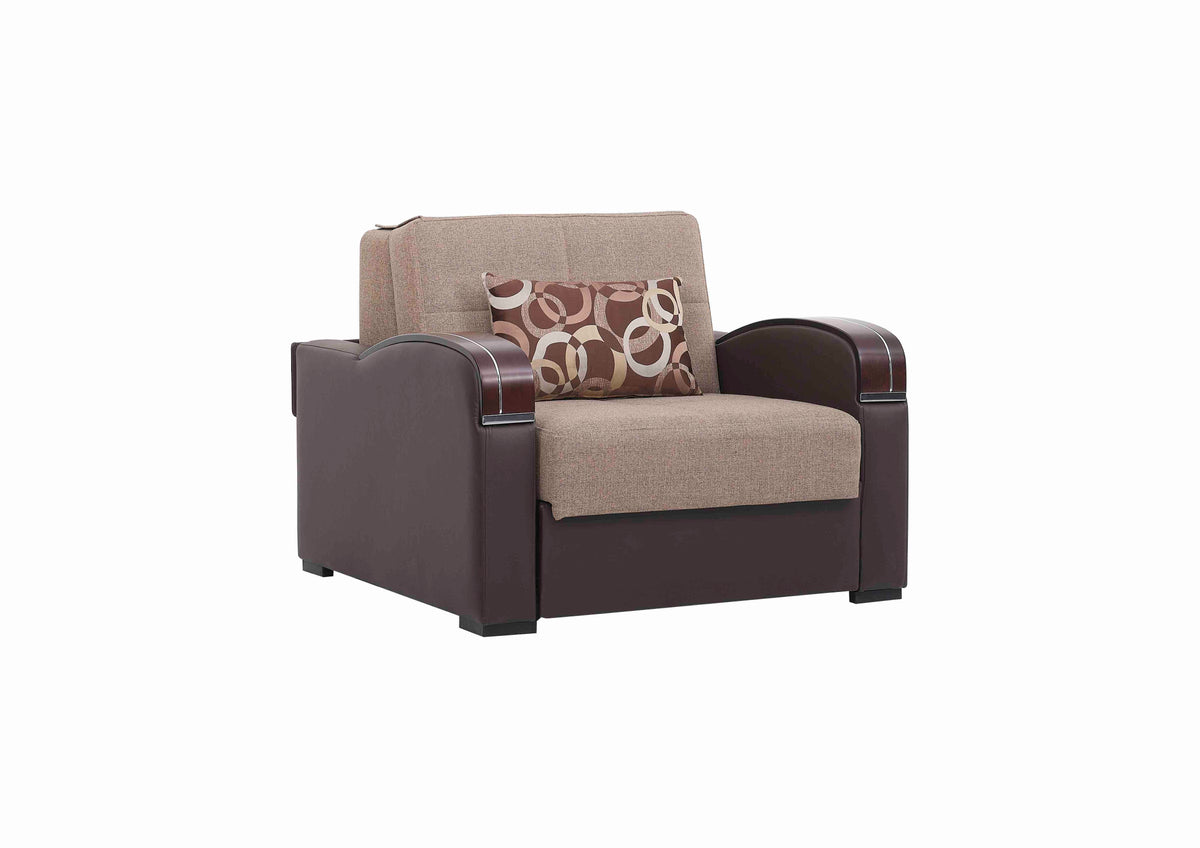 Ottomanson Sleep Plus - Upholstered Convertible Armchair With Storage