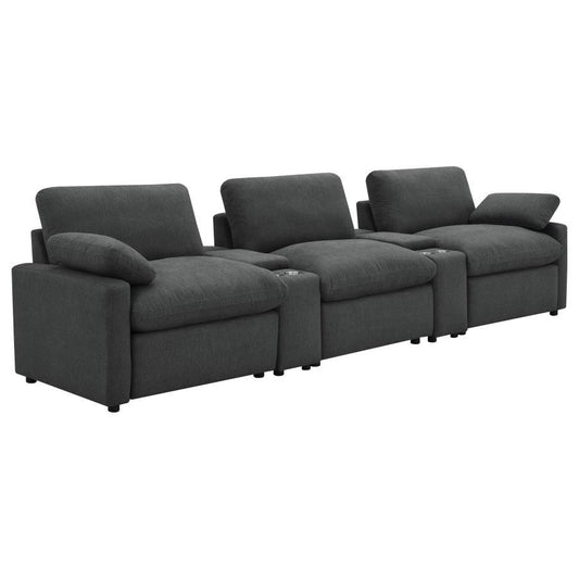 Collins - 5-Piece Power Reclining Home Theater Seating