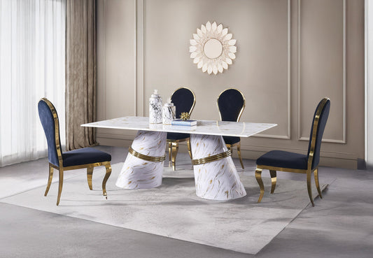 Erica Dining Set — table or matching chair detail