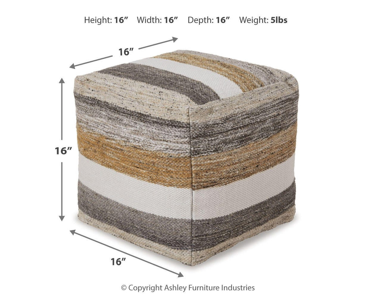 Josalind Pouf - A1000935 - approximate manufacturer dimensions (supplier image 5)