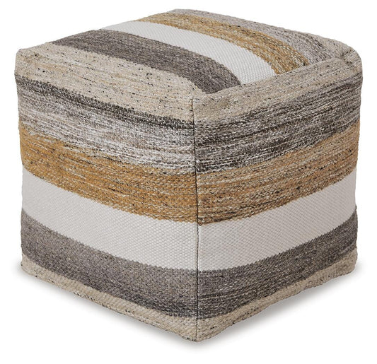 Josalind Pouf - A1000935 - product view or room setting; only pouf included (supplier image 1)