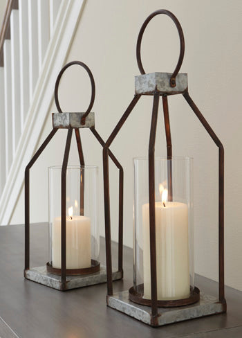Diedrick Indoor/Outdoor Lantern (Set of 2)