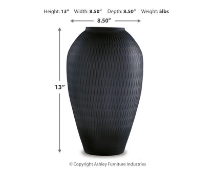 Etney Vase - A2000510 - approximate manufacturer dimensions (supplier image 4)
