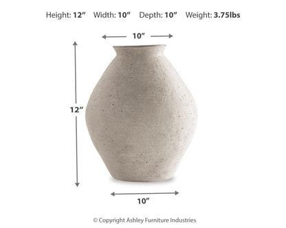 Hannela Vase - A2000513 - approximate manufacturer dimensions (supplier image 4)