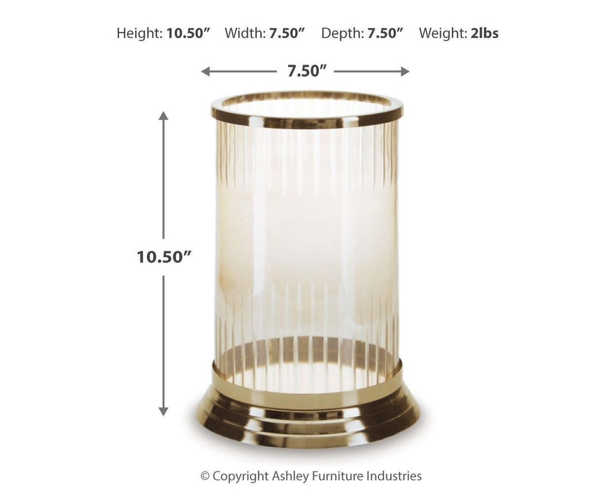 Aavinson Candle Holder - A2000687 - approximate manufacturer dimensions (supplier image 9)