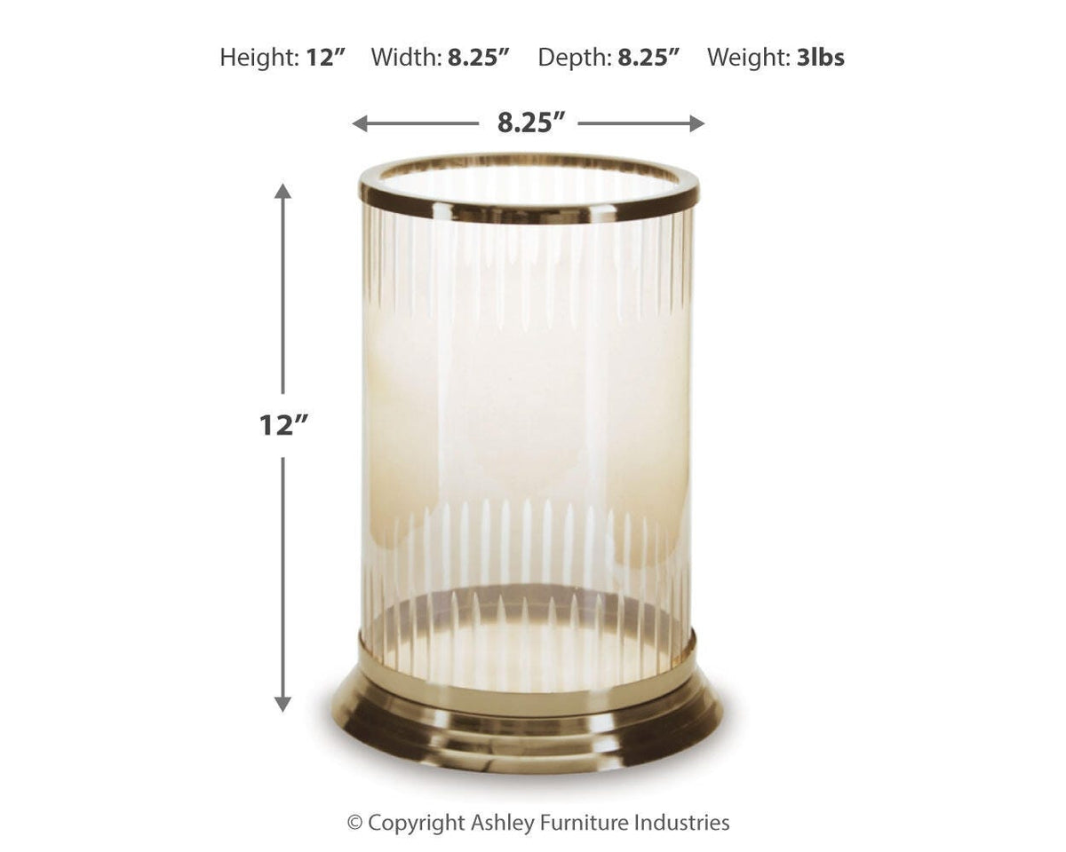 Aavinson Candle Holder - A2000688 - approximate manufacturer dimensions (supplier image 5)