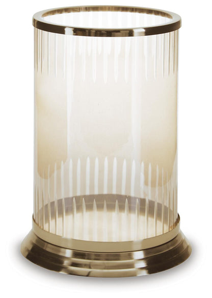 Aavinson Candle Holder - A2000688 - product view or room setting; only candle holder included (supplier image 1)