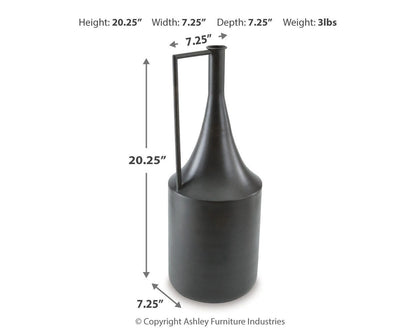 Zainforth Vase - A2000695 - approximate manufacturer dimensions (supplier image 6)