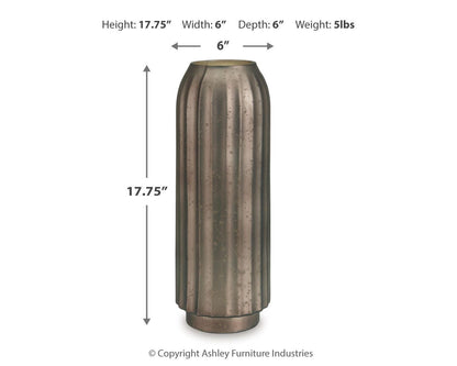Briarcott Vase - A2000705 - approximate manufacturer dimensions (supplier image 5)