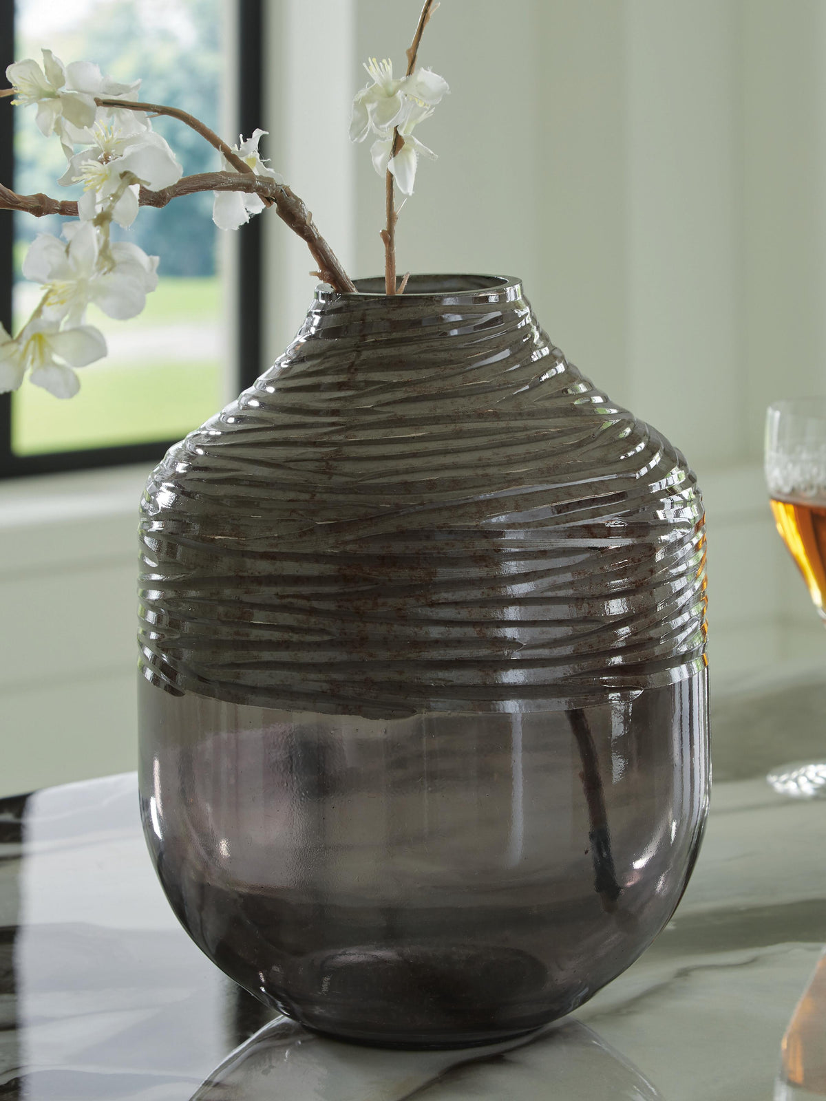 Harpwick Vase - A2000726 - product view or room setting; only vase included (supplier image 6)