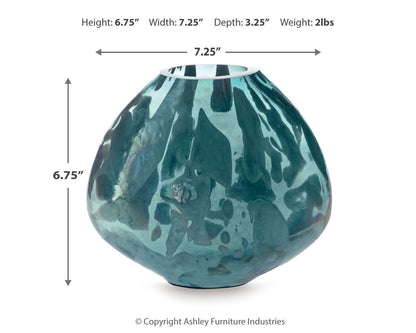 Cartshaw Vase - A2000738 - approximate manufacturer dimensions (supplier image 5)