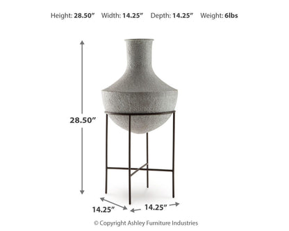 Estonbank Vase - A2000747 - approximate manufacturer dimensions (supplier image 6)
