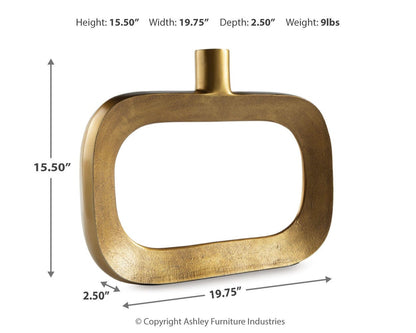 Lawtonville Vase - A2000751 - approximate manufacturer dimensions (supplier image 12)