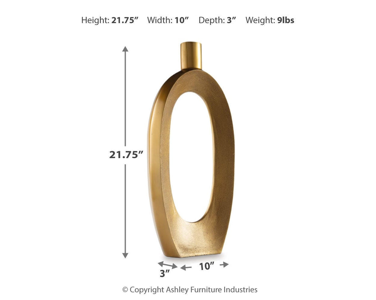 Lawtonville Vase - A2000752 - approximate manufacturer dimensions (supplier image 6)