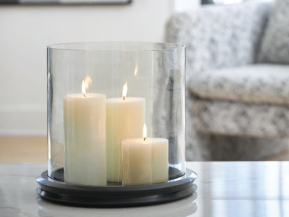 Saskia Candle Holder - A2000846 - product view or room setting; only candle holder included (supplier image 2)