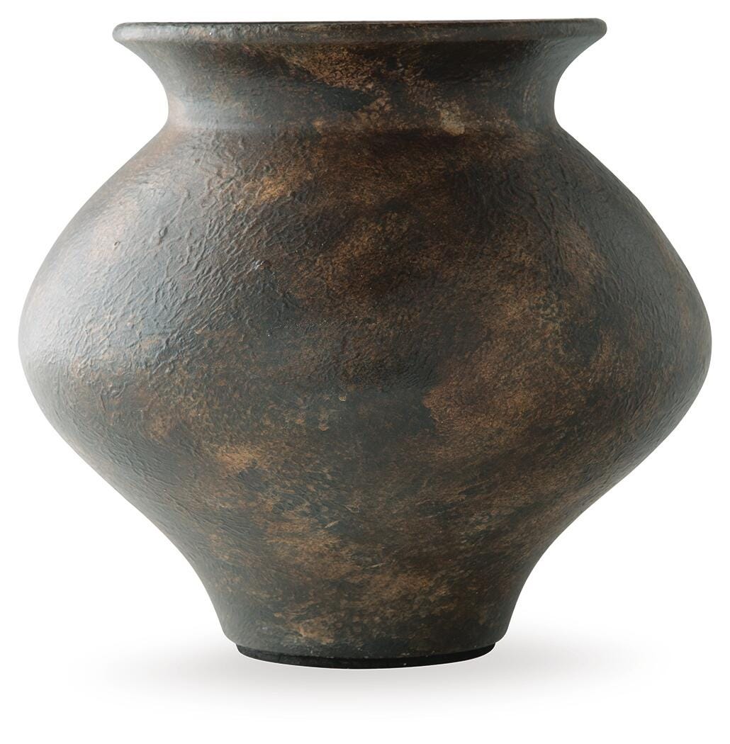 Laddlow Vase - A2000912 - product view or room setting; only vase included (supplier image 3)