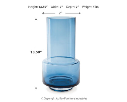 Bealen Indoor/Outdoor Vase - A2900013 - approximate manufacturer dimensions (supplier image 4)