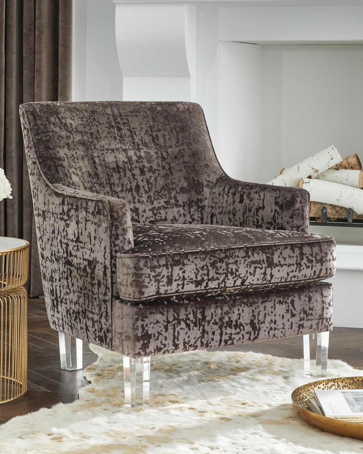 Gloriann Accent Chair - A3000106 - product view or room setting; only accent chair included (supplier image 2)