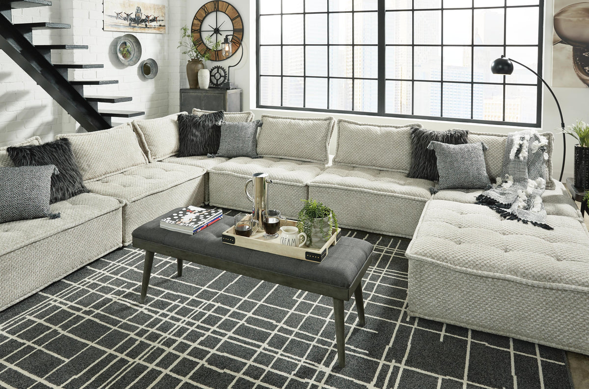 Bales Sectional - A3000244A8, A3000244A6, A3000244A4, A3000244A2, A3000244A7, A3000244A5, A3000244A3 - product view or room setting; complete kit and included component views (supplier image 28)
