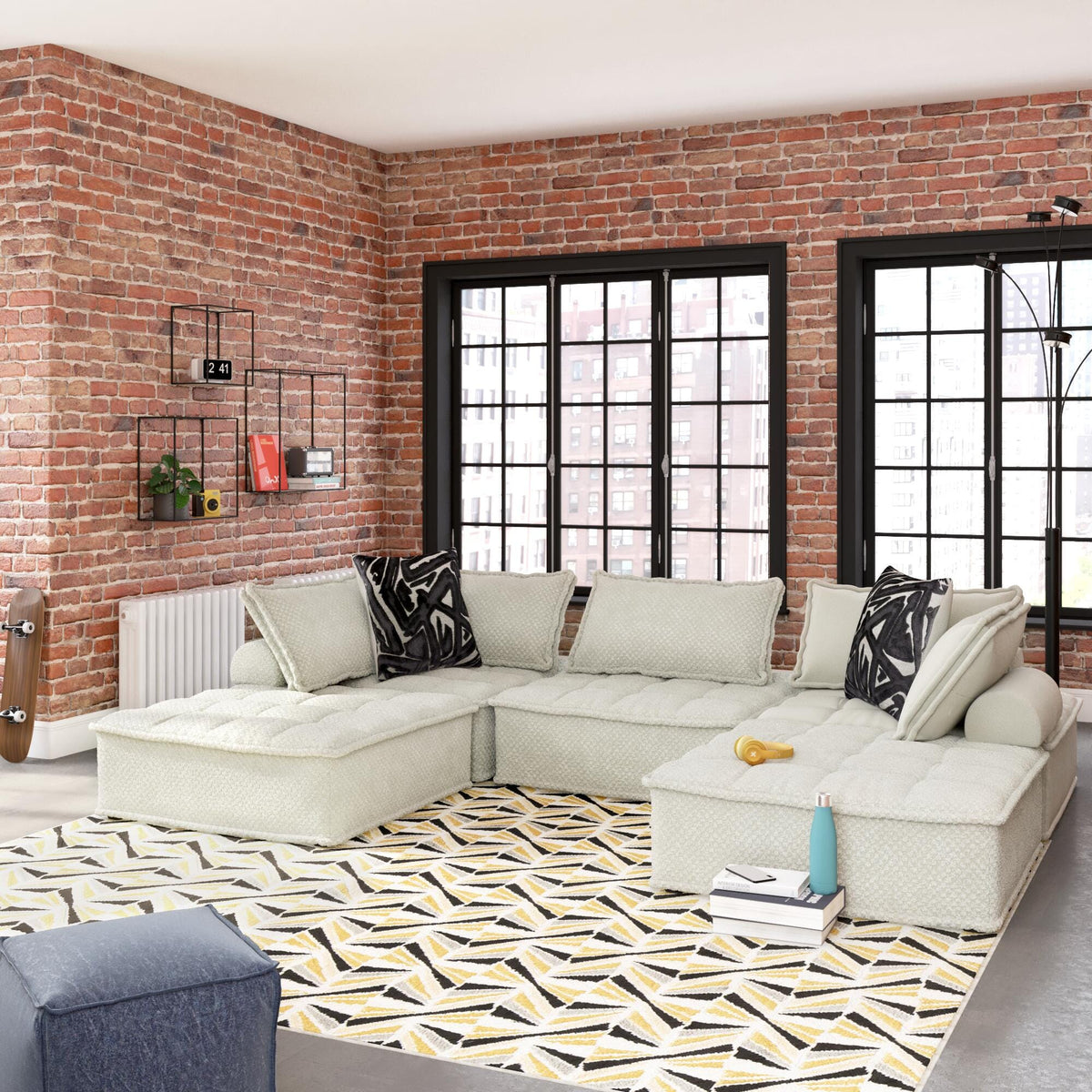 Bales Sectional - A3000244A5 - product view or room setting; complete kit and included component views (supplier image 54)