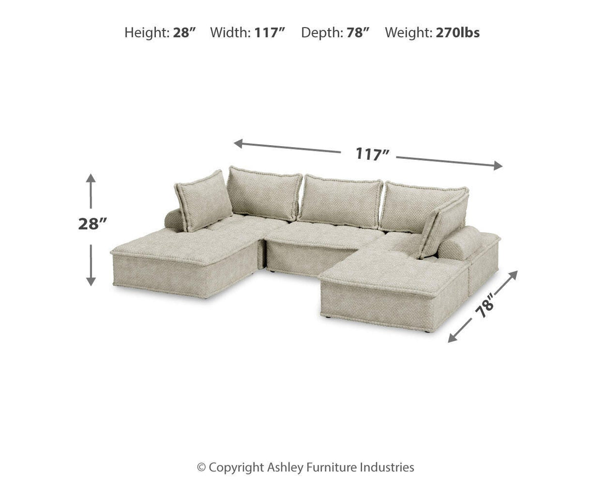 Bales Sectional - A3000244A5 - approximate manufacturer dimensions (supplier image 56)
