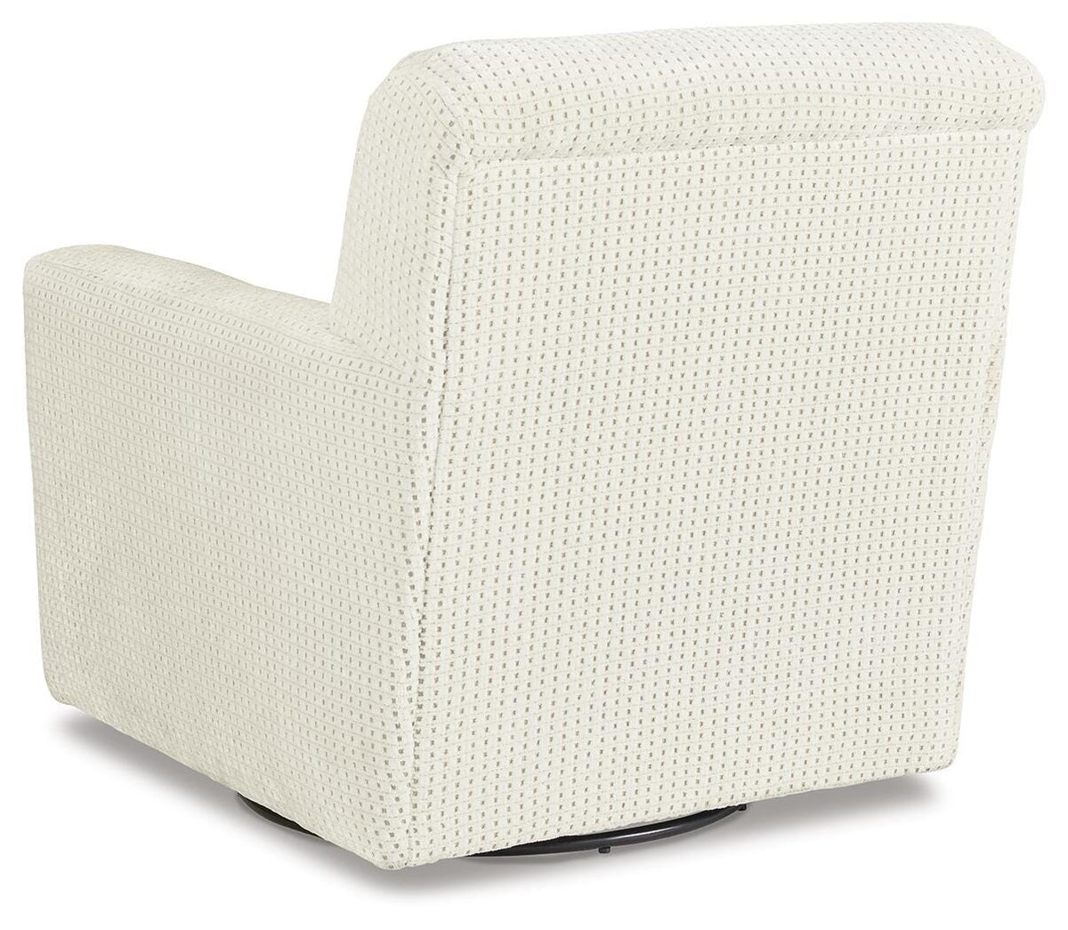 Herstow Swivel Glider Accent Chair - A3000365 - product view or room setting; only accent chair included (supplier image 5)